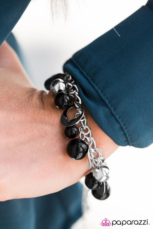 Paparazzi Bracelet ~ Match Made In Heaven - Black