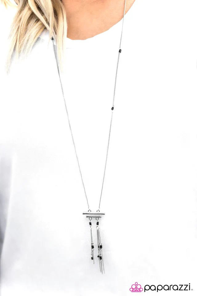 Paparazzi Necklace ~ Mesa View - Black