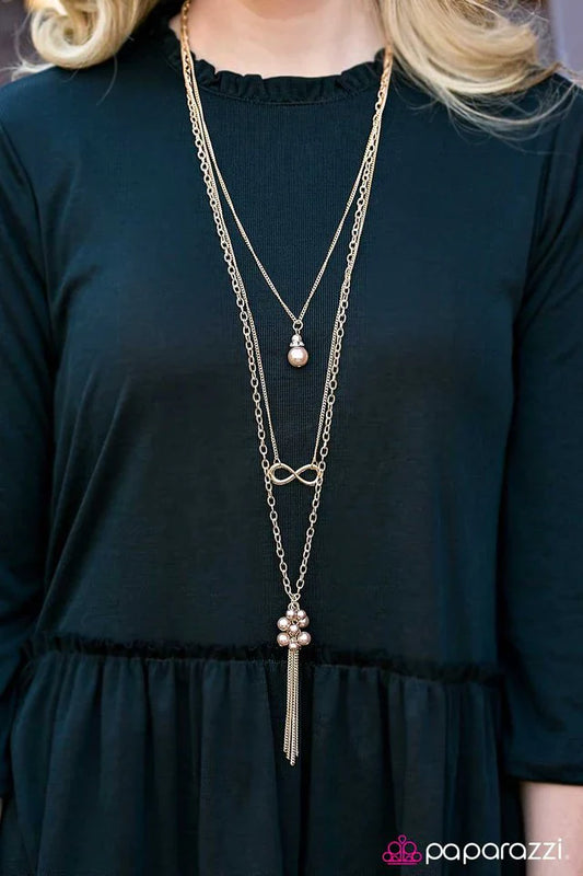 Paparazzi Necklace ~ To Whatever End - Gold