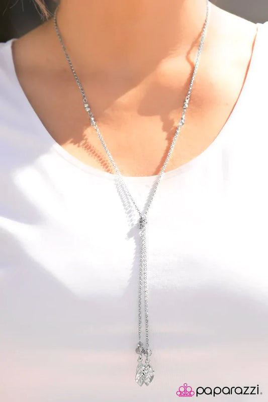 Paparazzi Necklace ~ LEAF It Be! - Silver
