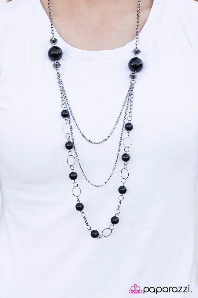 Paparazzi Necklace ~ Keep The Mystery Alive - Black
