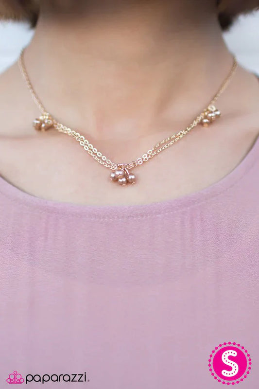 Paparazzi Necklace ~ Modest Intentions - Gold