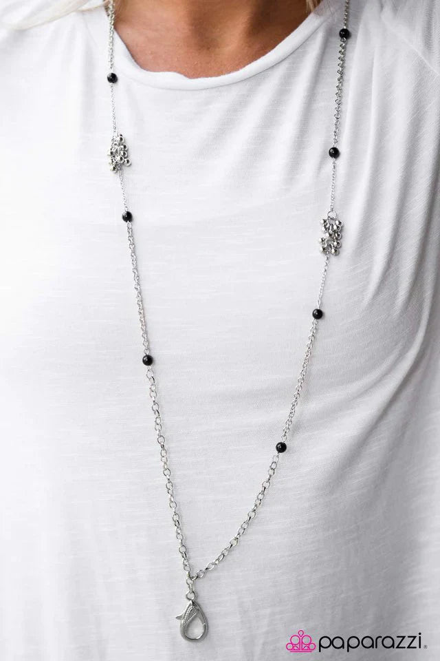 Paparazzi Necklace ~ Now Watch Me WORK - Black