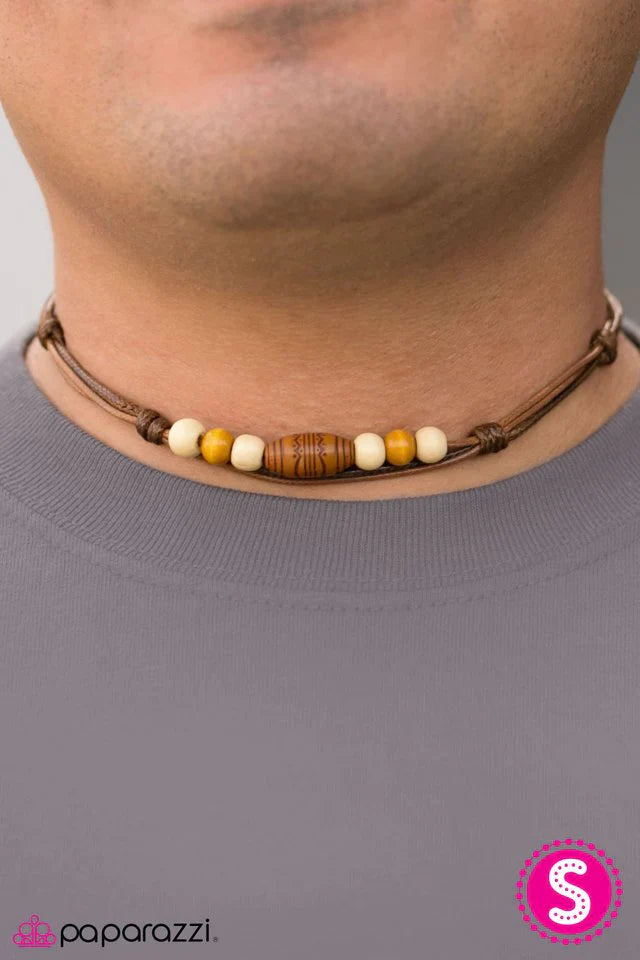 Paparazzi Necklace ~ Island Jam - Brown