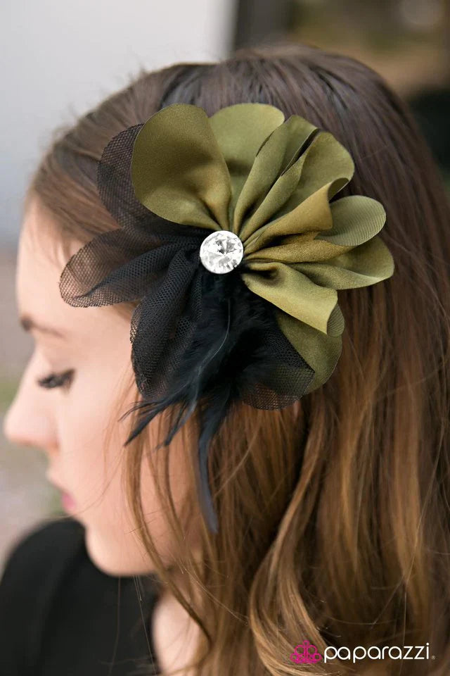 Paparazzi Hair Accessories ~ Everyone Loves A Masquerade - Green