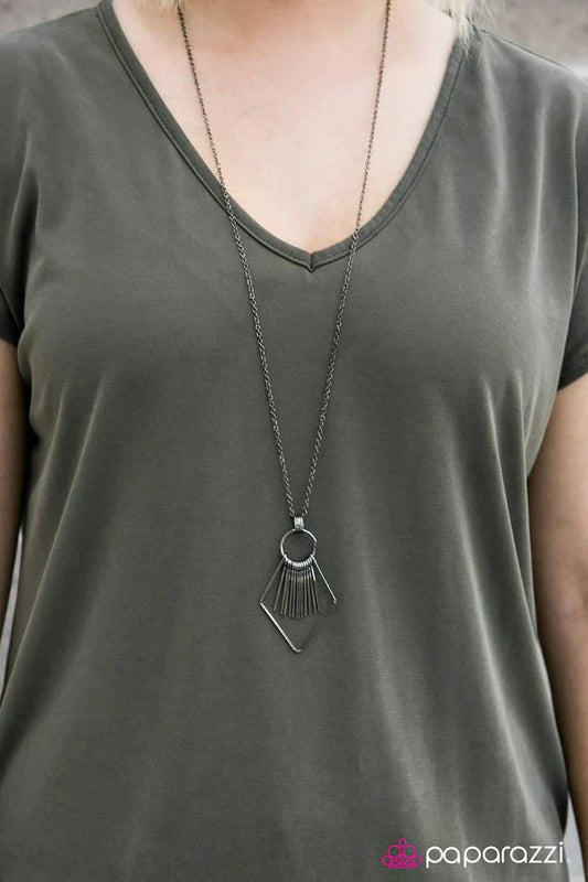 Paparazzi Necklace ~ Dead OAR Alive - Black