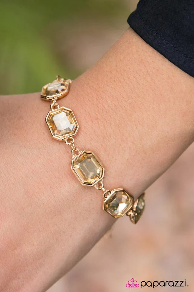 Paparazzi Bracelet ~ Money, Money, Money! - Gold