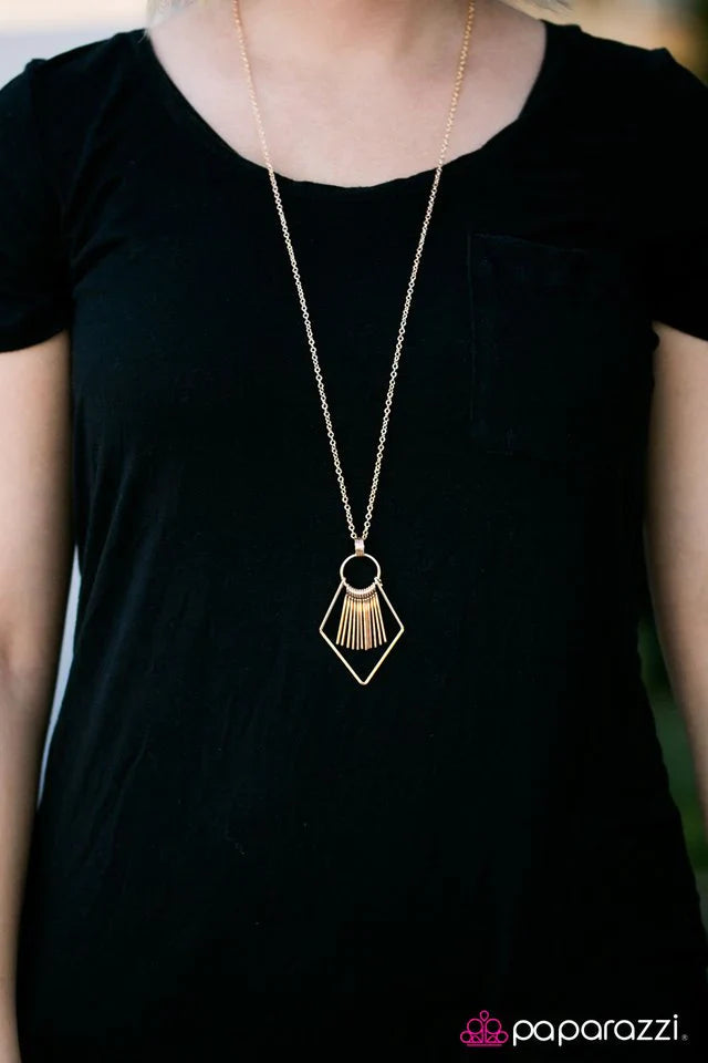 Paparazzi Necklace ~ Dead OAR Alive - Gold