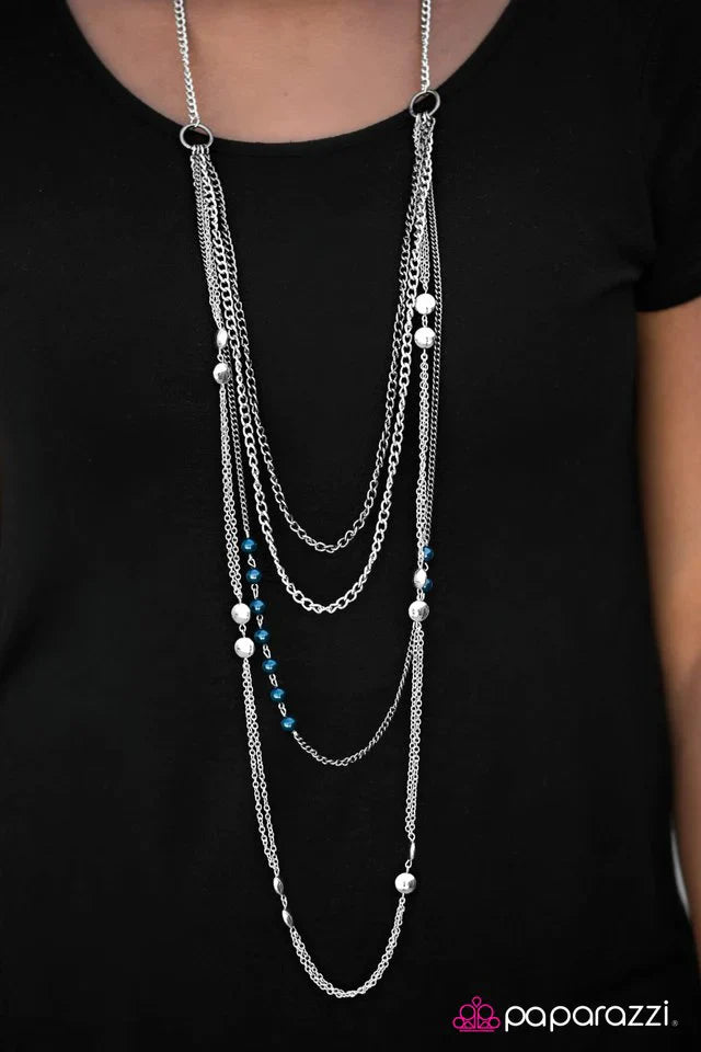Paparazzi Necklace ~ Endless POSH-ibilities! - Blue