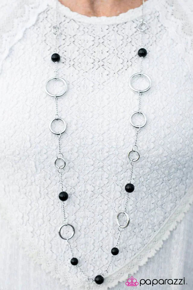 Paparazzi Necklace ~ Ring My Bell - Black