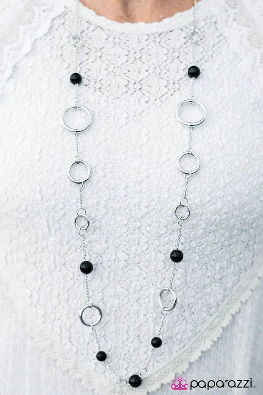 Paparazzi Necklace ~ Ring My Bell - Black