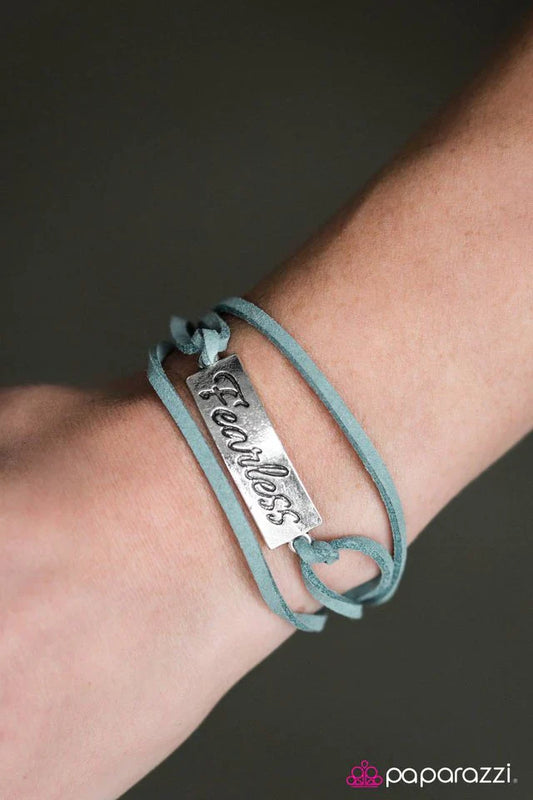Paparazzi Bracelet ~ Fearless - Blue