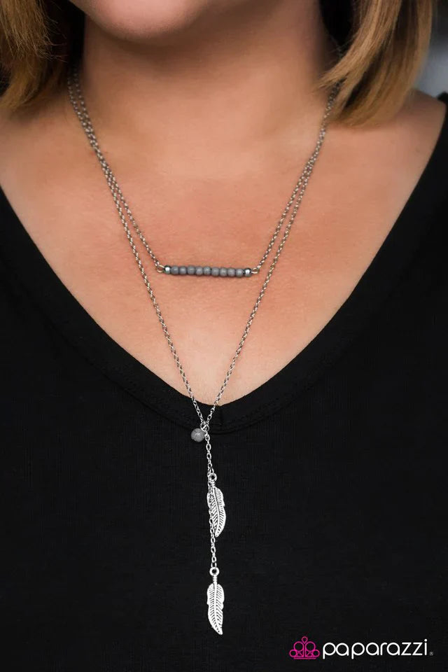 Paparazzi Necklace ~ Sky Ride - Silver