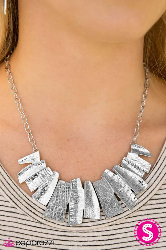 Paparazzi Necklace ~ My Cave, My Rules! - Silver