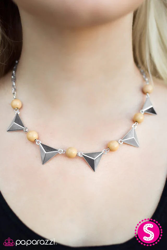 Paparazzi Necklace ~ Hitting A High Point - Yellow