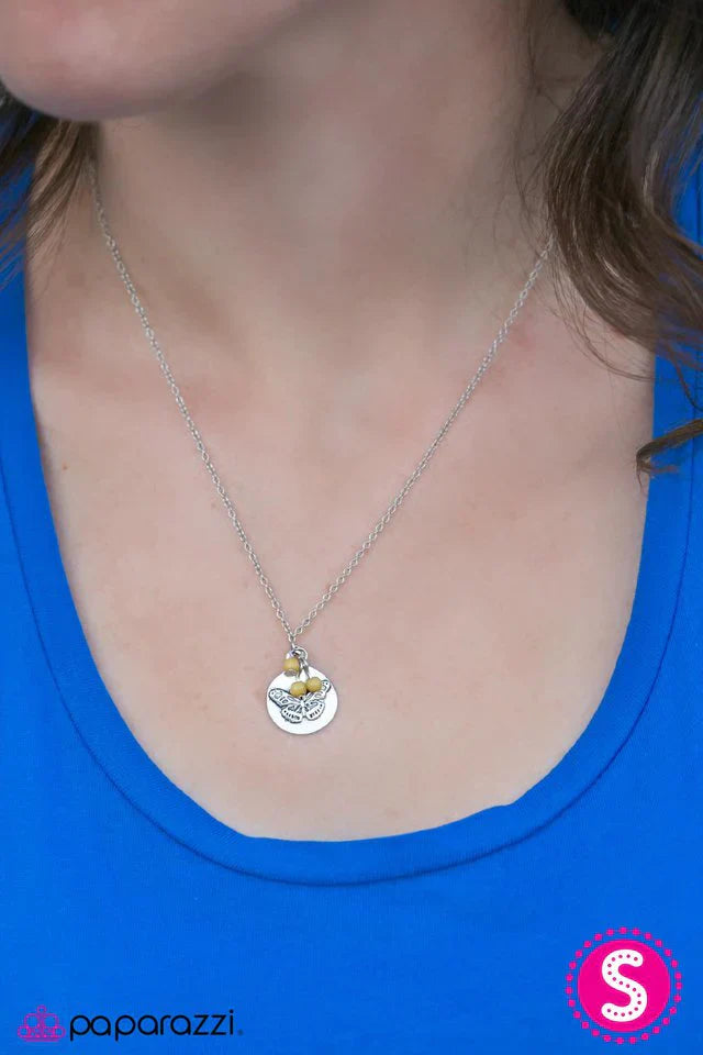 Paparazzi Necklace ~ My Little Butterfly - Yellow