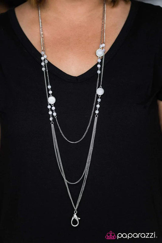 Paparazzi Necklace ~ Work With Me! - White