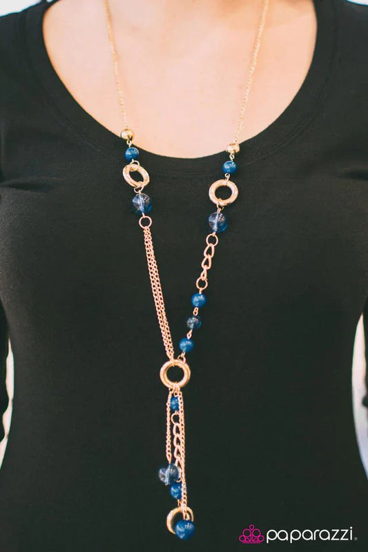 Paparazzi Necklace ~ So Long! - Blue