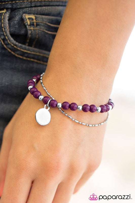 Paparazzi Bracelet ~ Dreaming Big - Purple