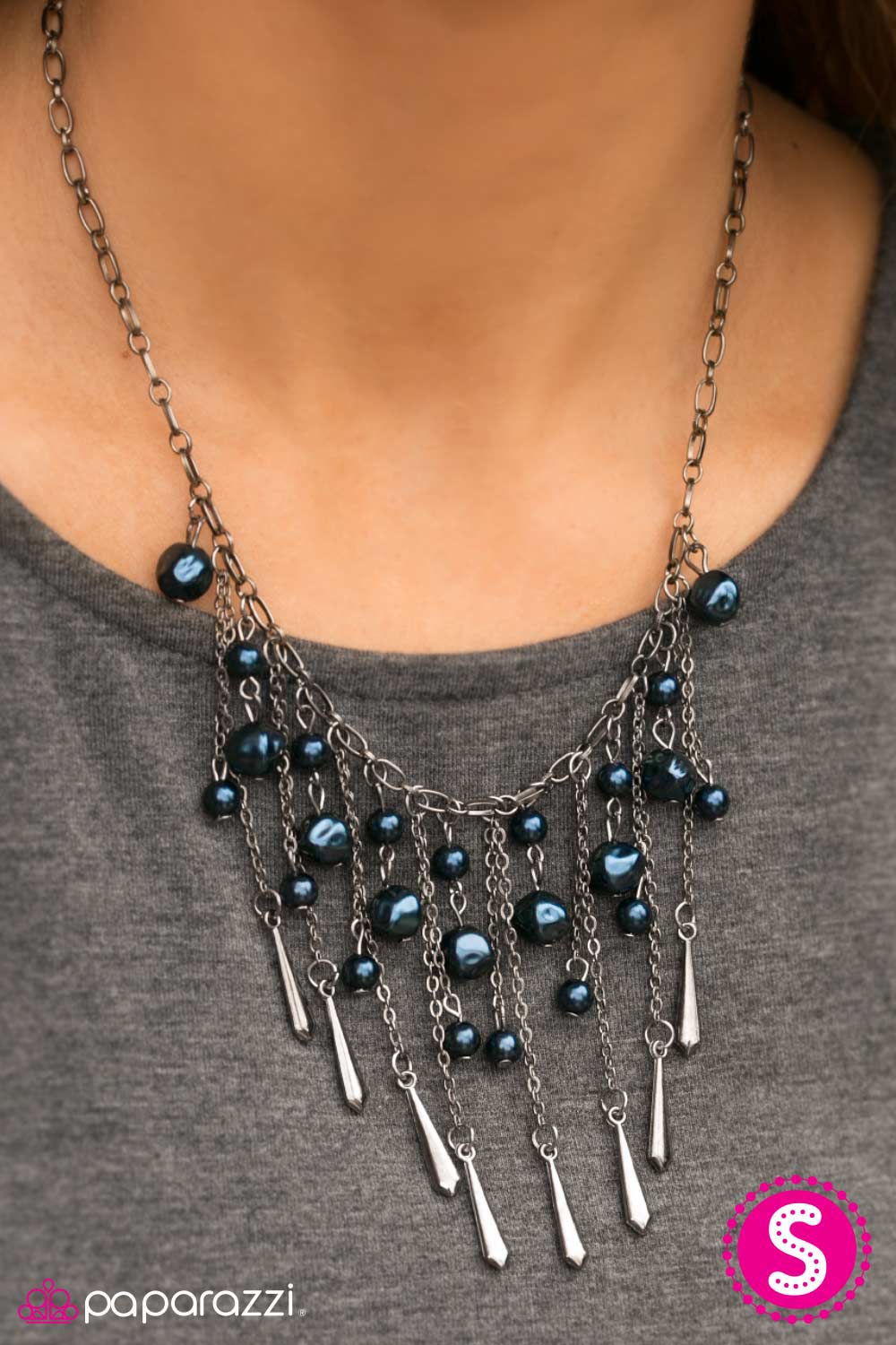 Paparazzi Necklace ~ Midnight Lights  - Blue
