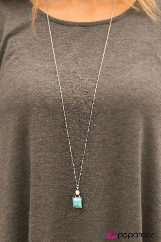 Paparazzi Necklace ~ National Landmark - Blue