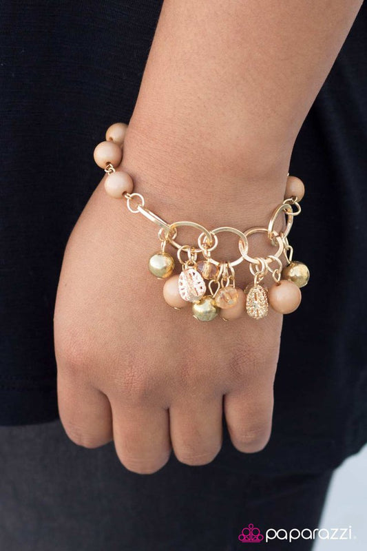 Paparazzi Bracelet ~ What A Charmer - Brown
