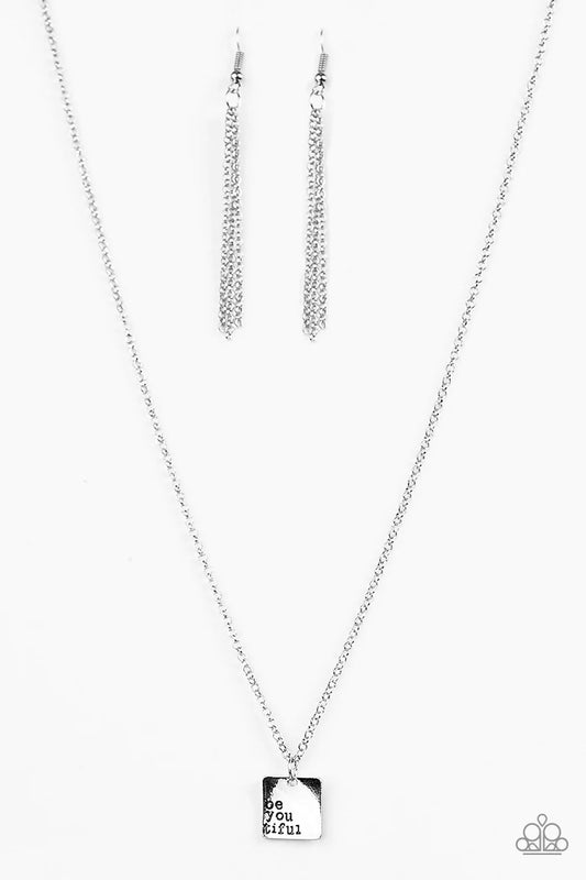 Paparazzi Necklace ~ Just The Way You Are  - Silver