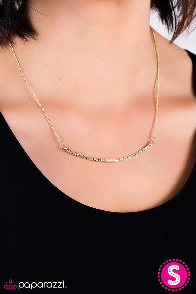 Paparazzi Necklace ~ BAR Out! - Gold