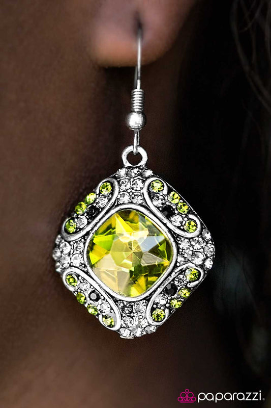 Paparazzi Earring ~ Romance In The Park  - Green