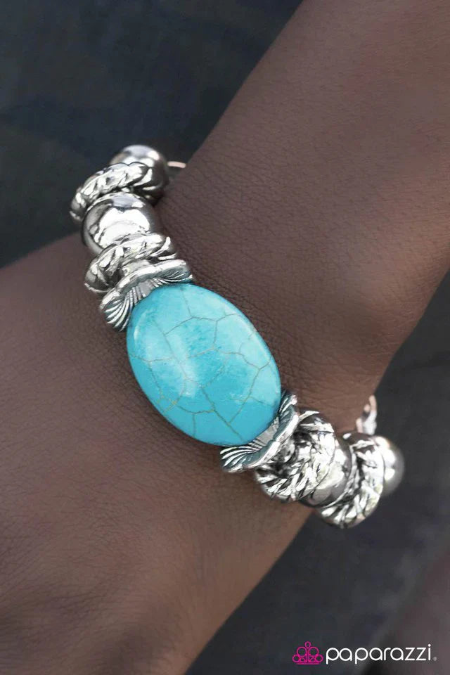 Paparazzi Bracelet ~ Stand My Ground - Blue