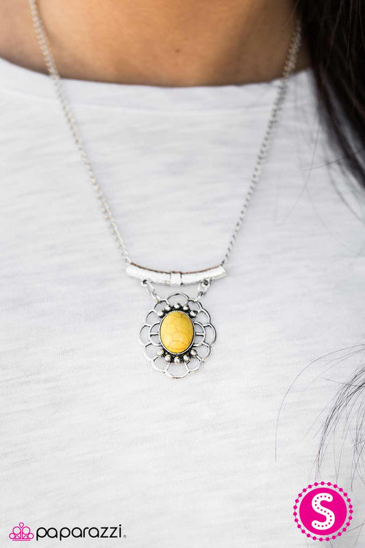 Paparazzi Necklace ~ Canyon Cruiser - Yellow