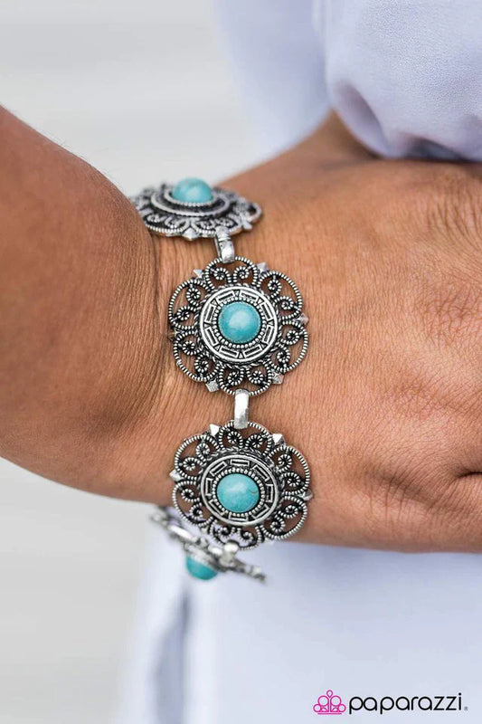 Paparazzi Bracelet ~ Hometown Girl - Blue