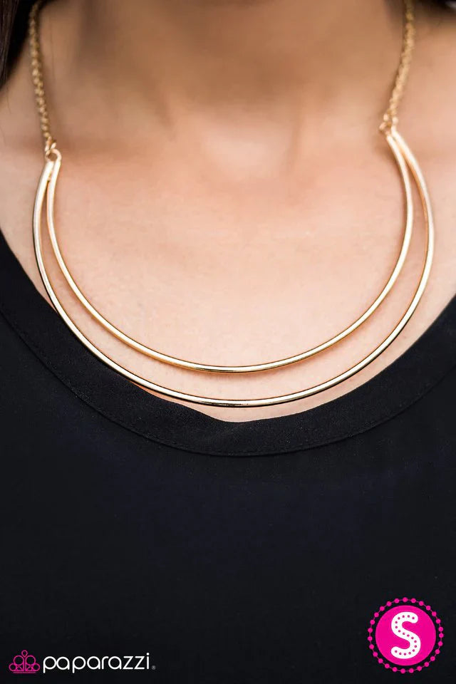 Paparazzi Necklace ~ Moon Goddess - Gold