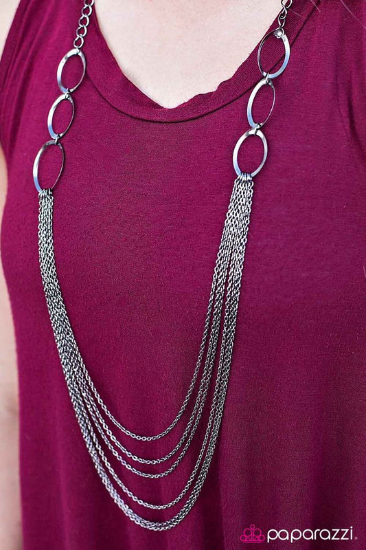 Paparazzi Necklace ~ Pump Up The Jam - Black
