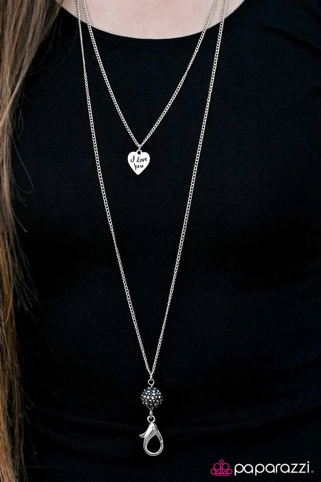 Paparazzi Necklace ~ Easy To Love - Silver