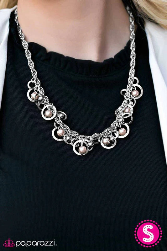 Paparazzi Necklace ~ Galaxy Gala - Brown