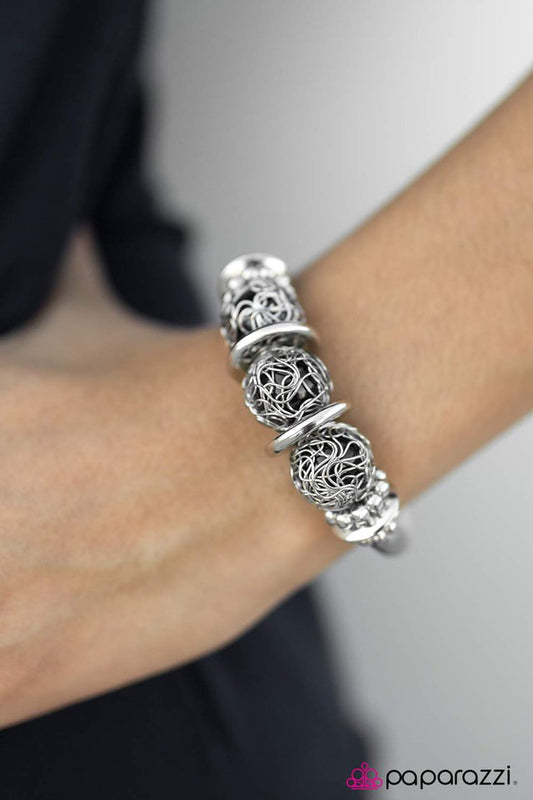 Paparazzi Bracelet ~ Greek Goddess - Black