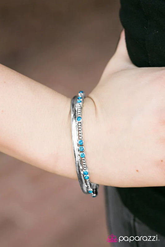 Paparazzi Bracelet ~ Let Me Hear You Roar - Blue