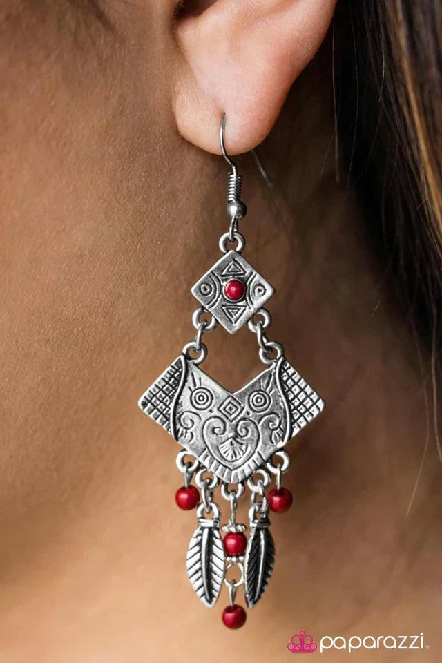 Paparazzi Earring ~ Soul Music - Red