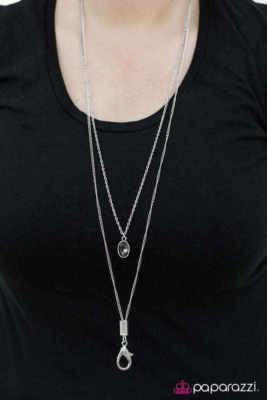 Paparazzi Necklace ~ Let Me Love You  - Silver