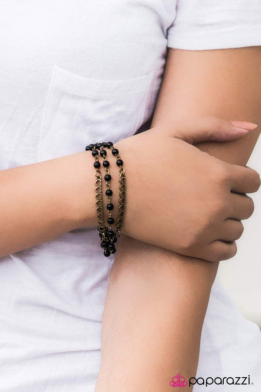 Paparazzi Bracelet ~ Love and Affection - Black