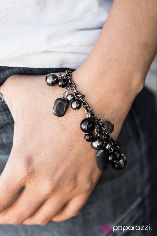 Paparazzi Bracelet ~ Can I BAYOU A Drink? - Black