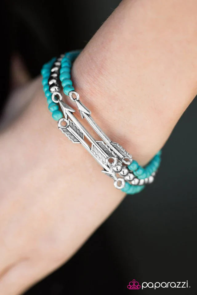 Paparazzi Bracelet ~ Ready, Aim, Fire! - Blue