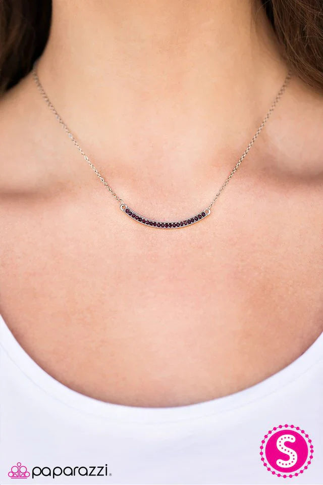 Paparazzi Necklace ~ Glitter Goddess - Purple