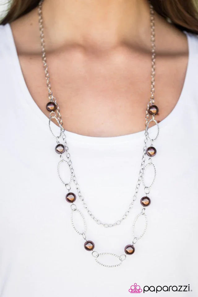 Paparazzi Necklace ~ Season Finale - Brown