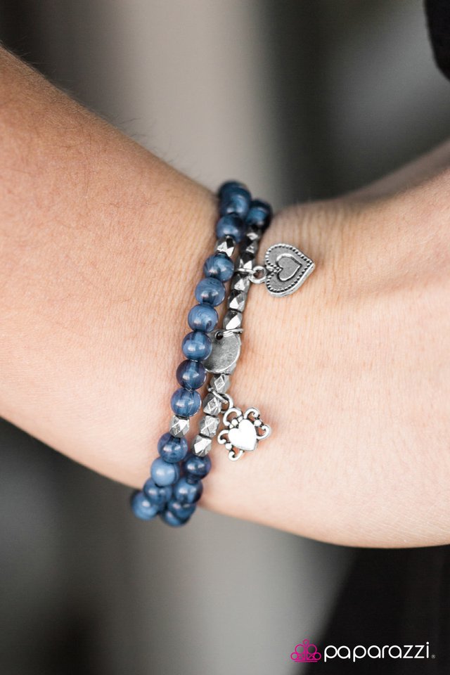 Paparazzi Bracelet ~ Choose Love - Blue