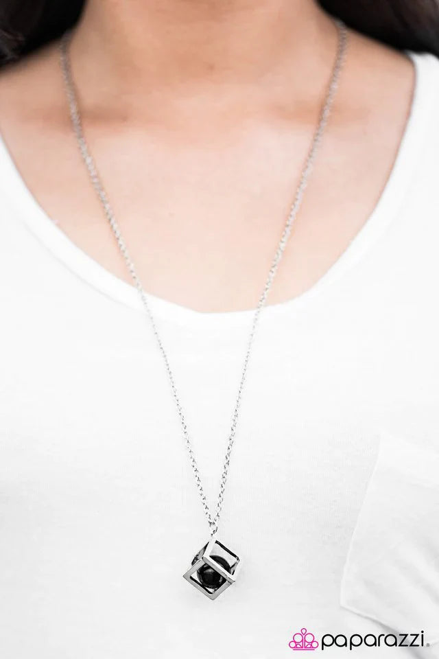 Paparazzi Necklace ~ Box Office Hit - Black