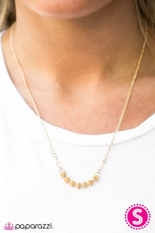 Paparazzi Necklace ~ Up Your Glow - Gold