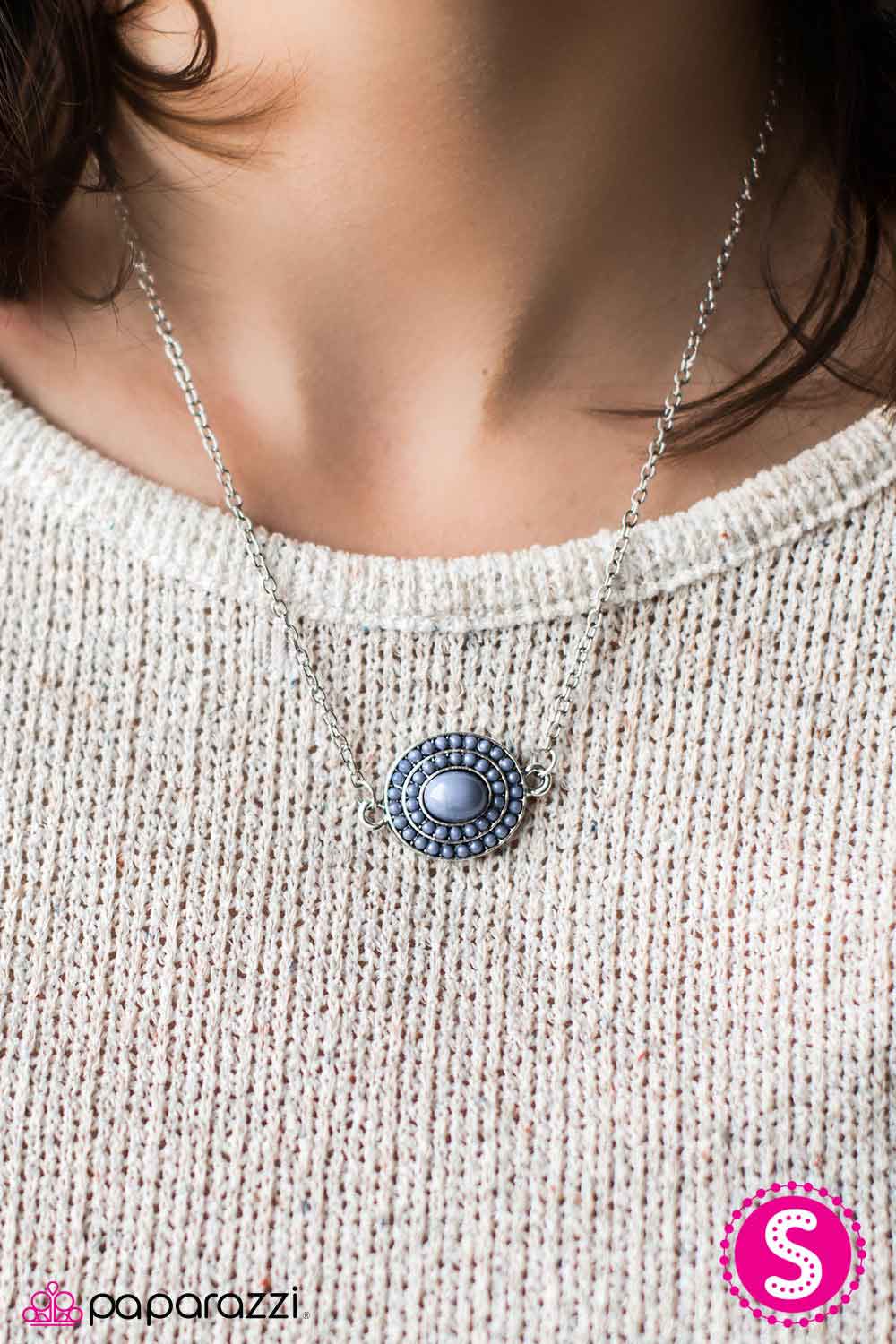 Paparazzi Necklace ~ TIJUANA Dance? - Blue