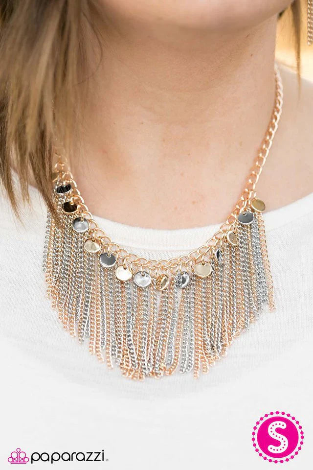 Paparazzi Necklace ~ Turn Up The Spotlight - Gold